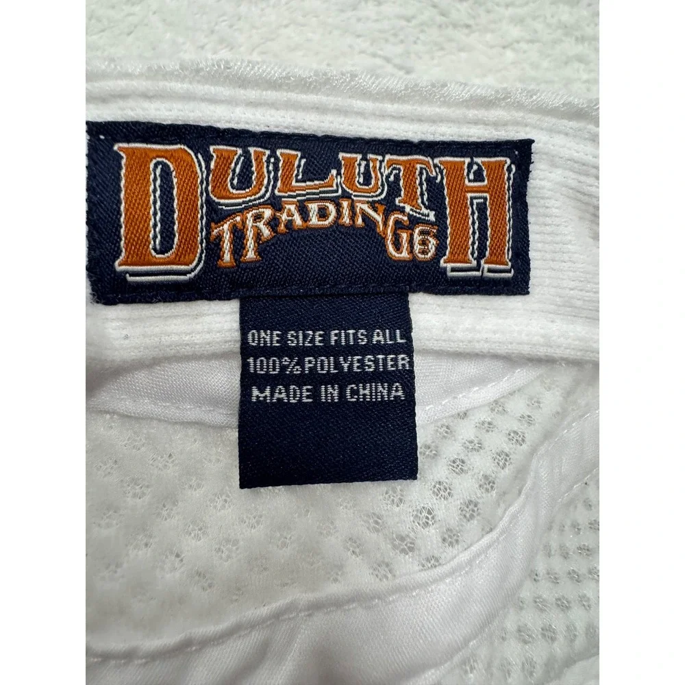 Duluth Trading Co White Mesh Performance 5-Panel Hat Adjustable Athletic Cap